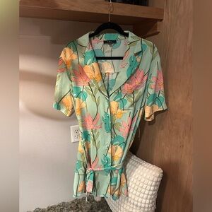 Lulu's Pastel Floral Mini Dress